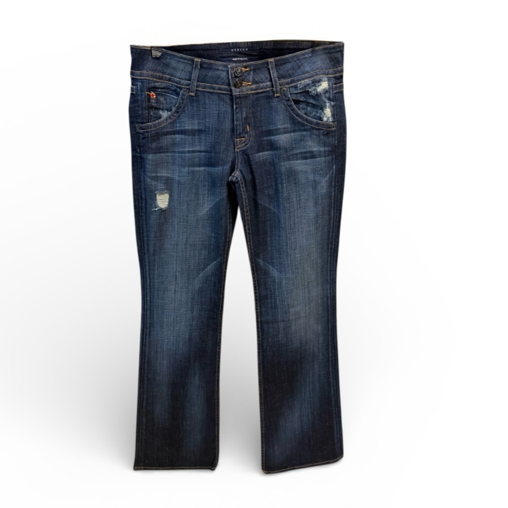 Ladies Hudson Classic Boot Cut Jeans in Deep Blue